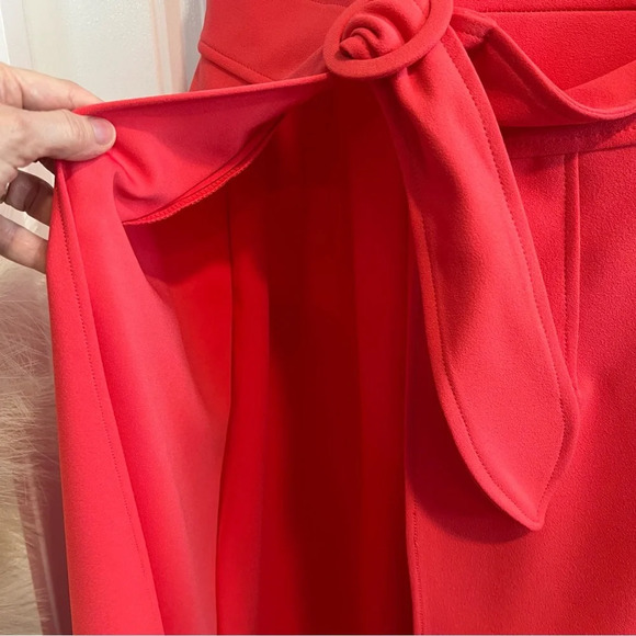 London‎ Times Bright Rose Pink Sleeveless Belted Skirted Jumpsuit. Size 14. - Picture 9 of 14